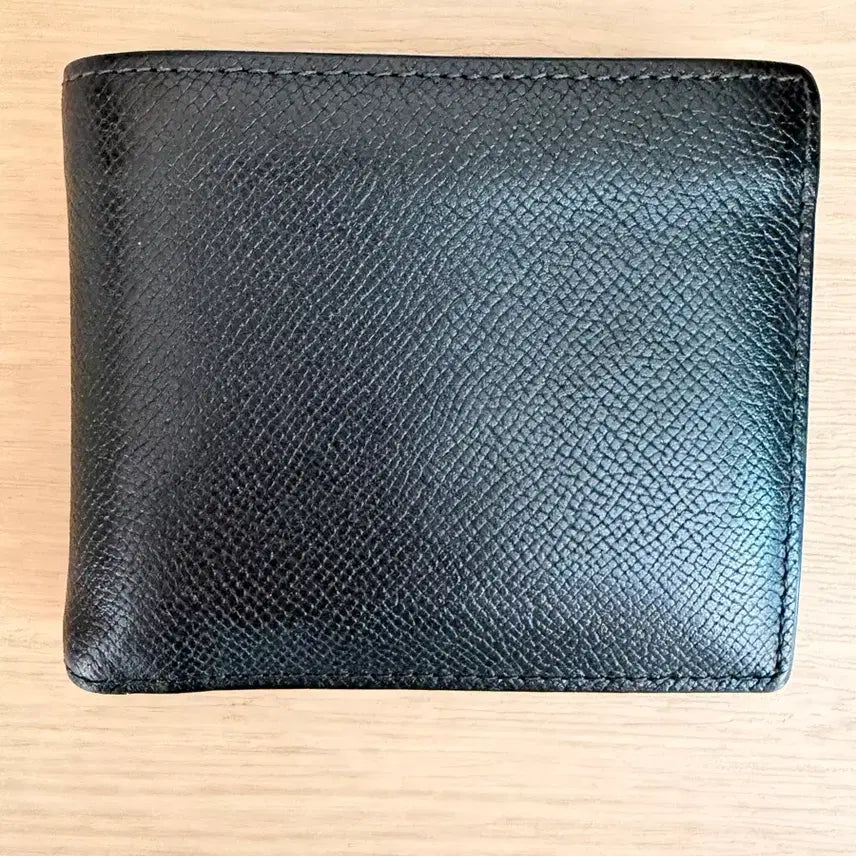 [BUNJANG] Maison Margiela Style Stitch Bifold Wallet Black Leather / 마르지엘라 스타일 스티치 블랙 반지갑
