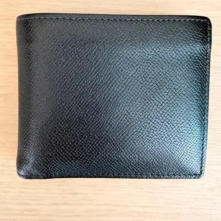 [BUNJANG] Maison Margiela Style Stitch Bifold Wallet Black Leather / 마르지엘라 스타일 스티치 블랙 반지갑