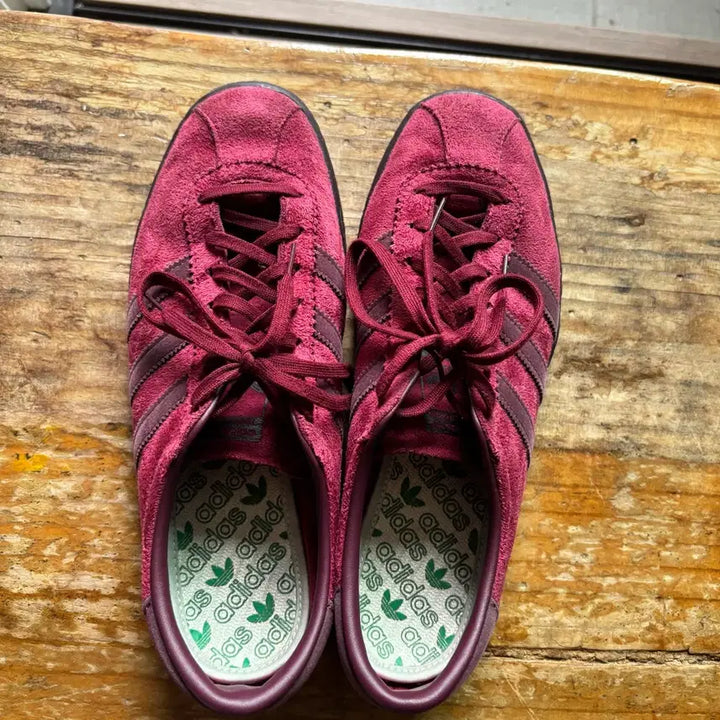 [BUNJANG] Adidas Tobacco Burgundy Sneakers / 아디다스 토바코 버건디 265