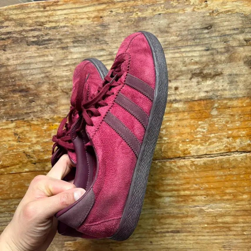 [BUNJANG] Adidas Tobacco Burgundy Sneakers / 아디다스 토바코 버건디 265
