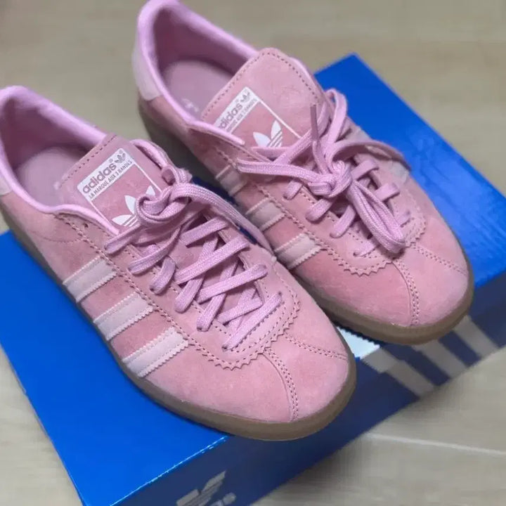 [BUNJANG] Adidas Bermuda Pink Suede Sneakers / 아디다스 버뮤다 핑크 스웨이드 225mm(230)