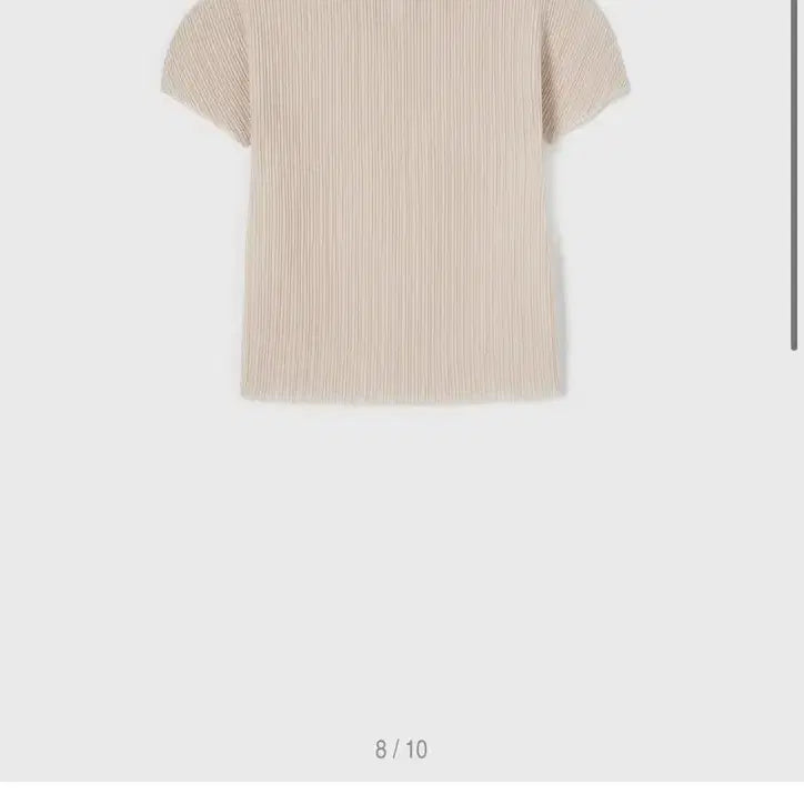 [BUNJANG] LFM Accord Crease Top Beige Blouse / LFM  accord crease 탑 스킨 베이지 (플리츠)