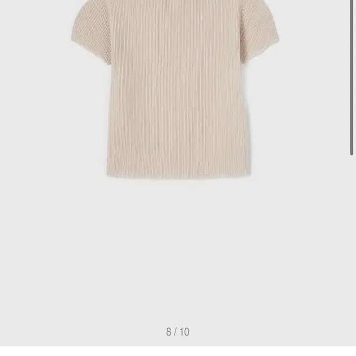 [BUNJANG] LFM Accord Crease Top Beige Blouse / LFM  accord crease 탑 스킨 베이지 (플리츠)