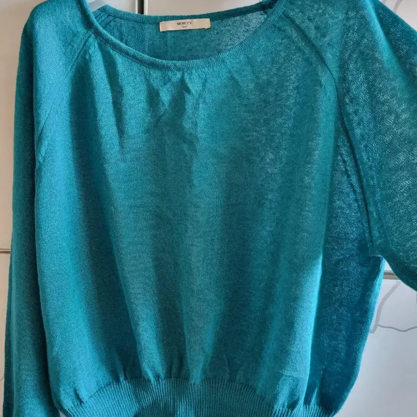 [BUNJANG] Moiety Loose Fit Mint Summer Knit / (새상품) moiety , 루즈핏 민트 여름 니트