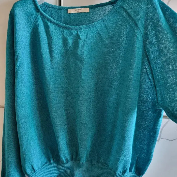 [BUNJANG] Moiety Loose Fit Mint Summer Knit / (새상품) moiety , 루즈핏 민트 여름 니트