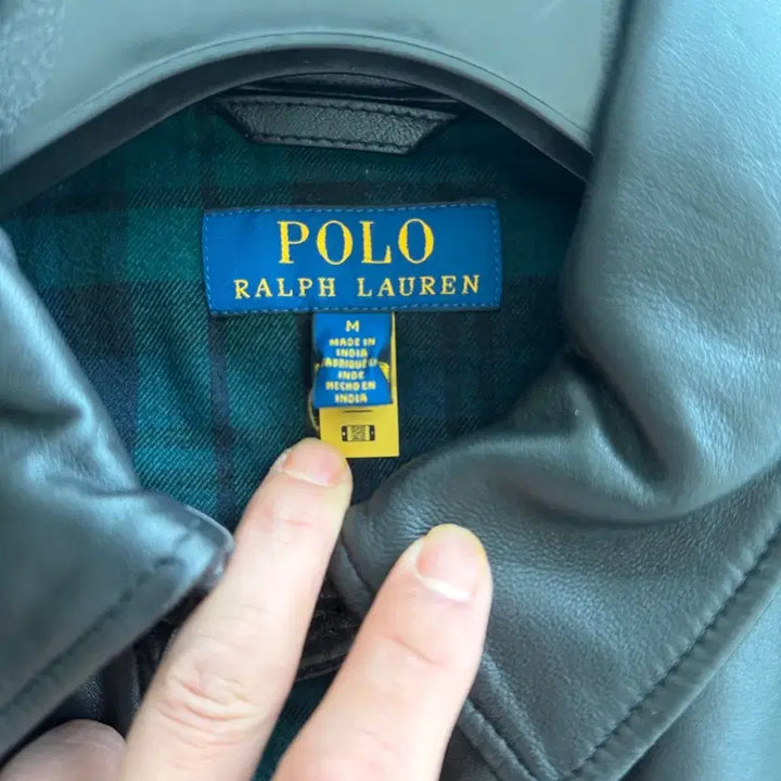 [BUNJANG] Polo Ralph Lauren Leather Jacket M / 폴로 랄프로렌 가죽 자켓 M