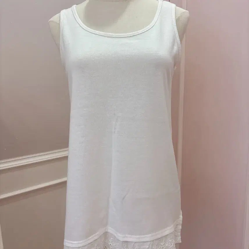 [BUNJANG] Vintage Lace Cami Top / 3번/레이스 나시 화이트/일본빈티지