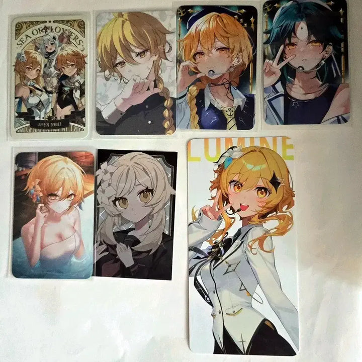 [BUNJANG] Aether Lumine Genshin Impact Card / 아이테르 루미네 트레카 비공굿 포카 카드텍 원신