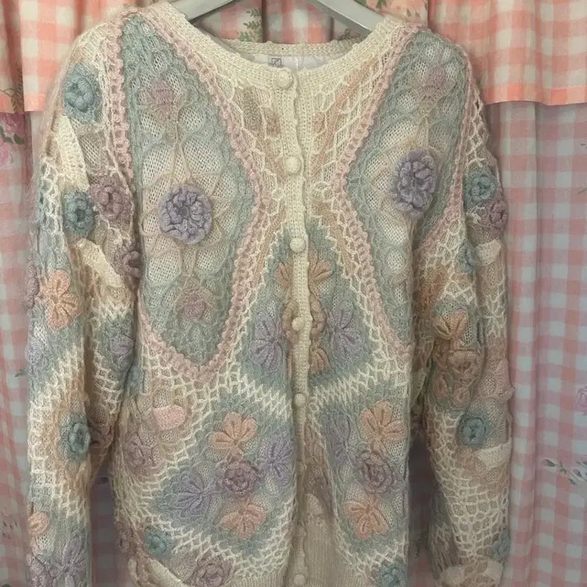 [BUNJANG] Winter Fairy Vintage Cardigan / 윈터 페어리 빈티지 가디건