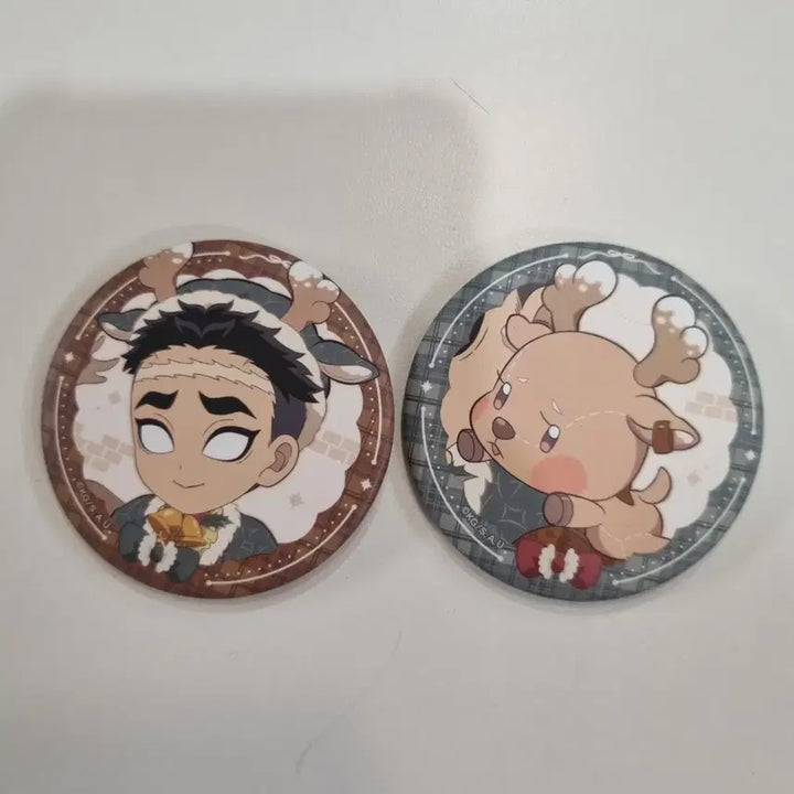 [BUNJANG] Demon Slayer Gyomei Himejima Pin Button Set / 귀칼 교메이 캔빼찌 세트 핀버튼 캔뱃지