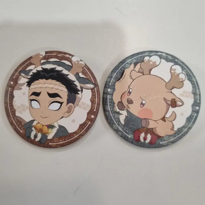[BUNJANG] Demon Slayer Gyomei Himejima Pin Button Set / 귀칼 교메이 캔빼찌 세트 핀버튼 캔뱃지