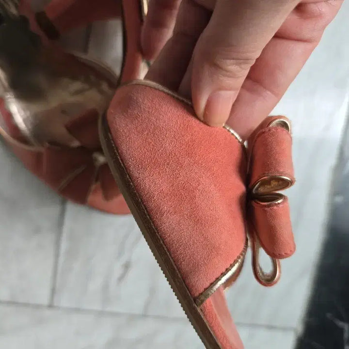 [BUNJANG] Marc Jacobs Pink Suede Sandals / 마크제이콥스 핑크 스웨이드 샌들