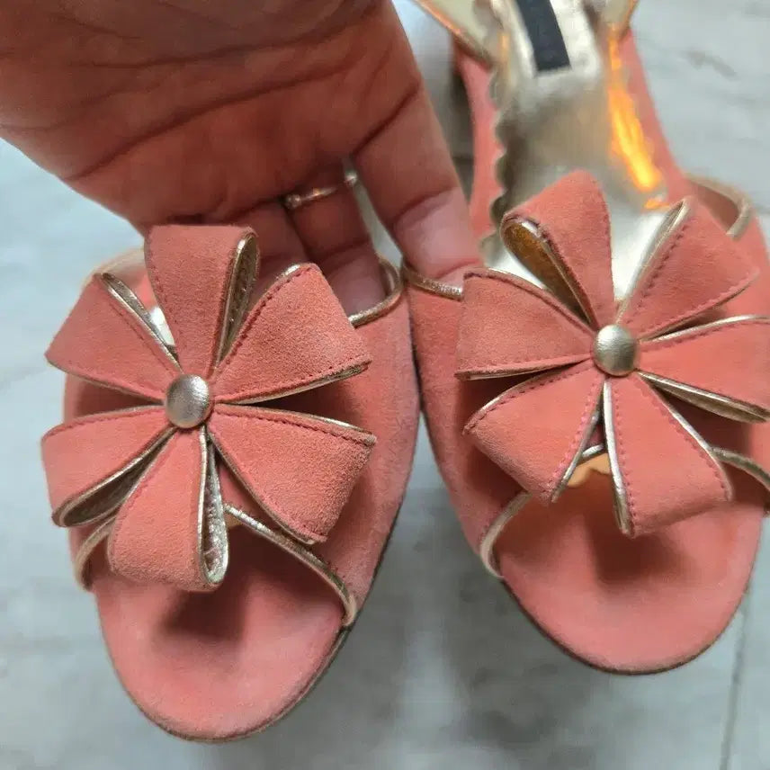 [BUNJANG] Marc Jacobs Pink Suede Sandals / 마크제이콥스 핑크 스웨이드 샌들