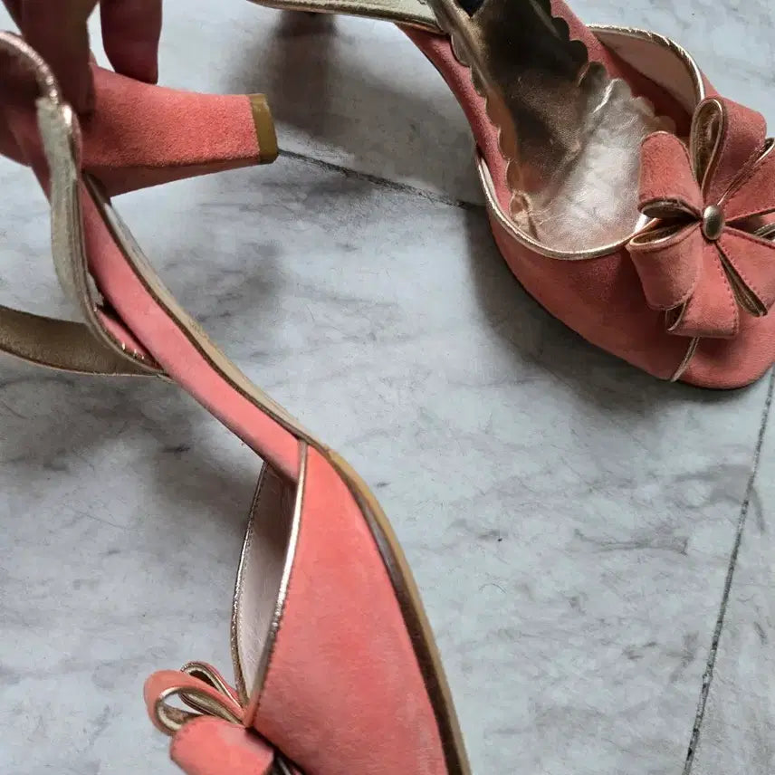 [BUNJANG] Marc Jacobs Pink Suede Sandals / 마크제이콥스 핑크 스웨이드 샌들