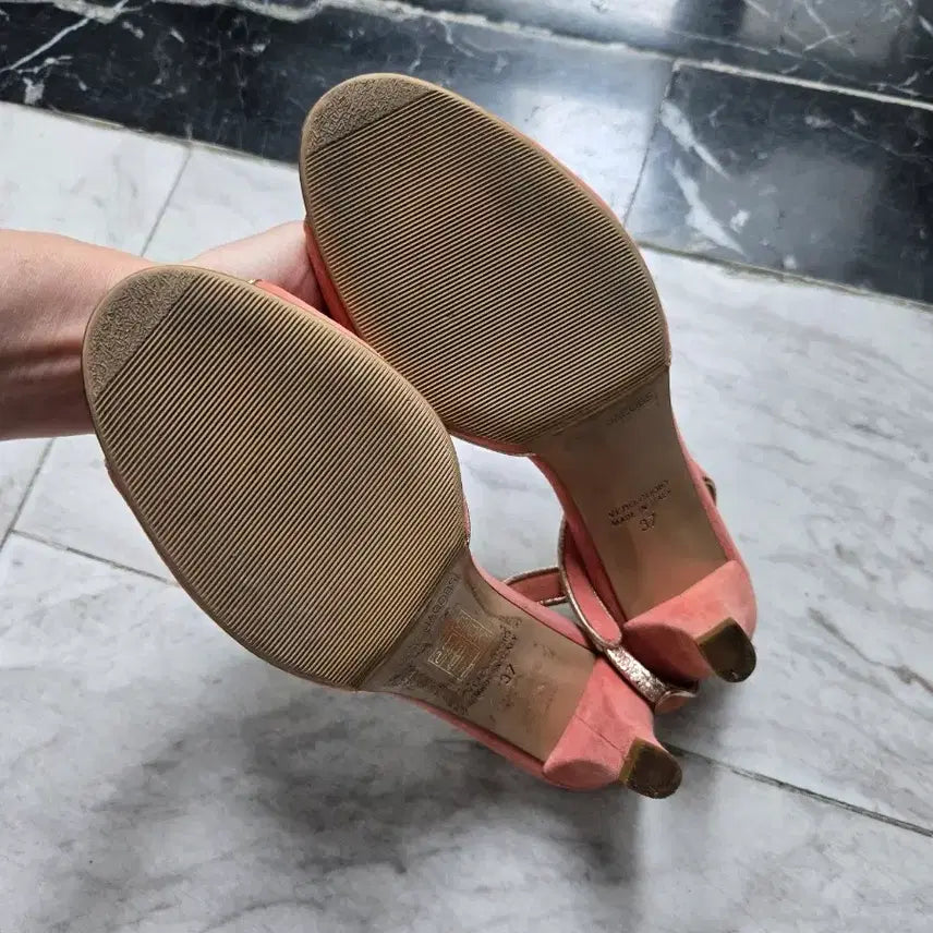 [BUNJANG] Marc Jacobs Pink Suede Sandals / 마크제이콥스 핑크 스웨이드 샌들