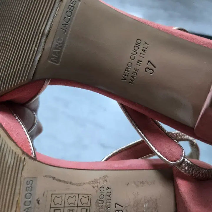 [BUNJANG] Marc Jacobs Pink Suede Sandals / 마크제이콥스 핑크 스웨이드 샌들