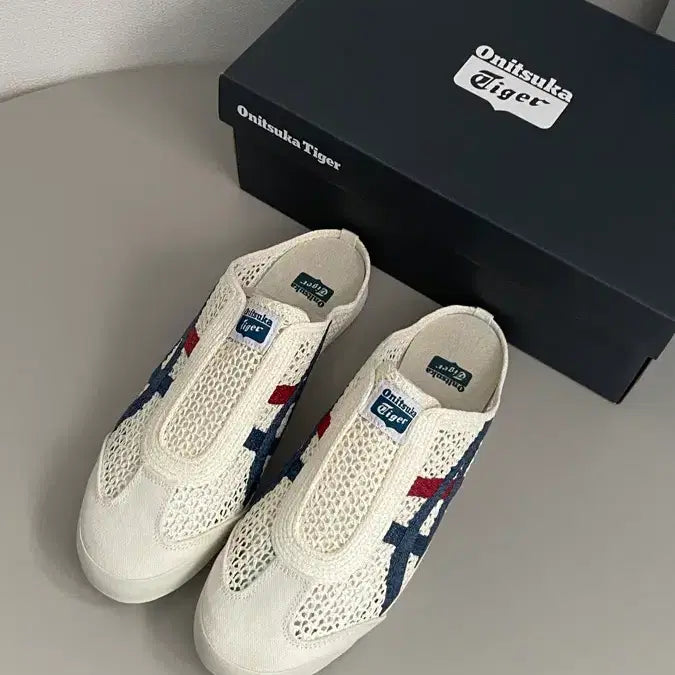 [BUNJANG] Onitsuka Tiger Mexico 66 Sabot Cream/Blue 270 / 오니츠카타이거 멕시코 66 사보 크림 블루 270 박스포함 새상품