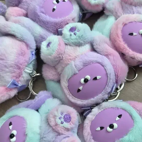 [BUNJANG] Wasabi Bear Hybrid Cat Rabbit Plush Keychain (8cm) / 와사비베어 곰인형 하이브리드 캣라비 인형 키링 8cm