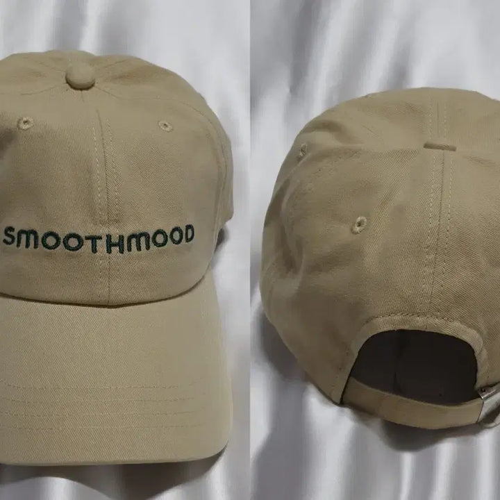 [BUNJANG] Smoothmood Beige Logo Ball Cap / 베이지 스무드무드  로고 볼캡 모자