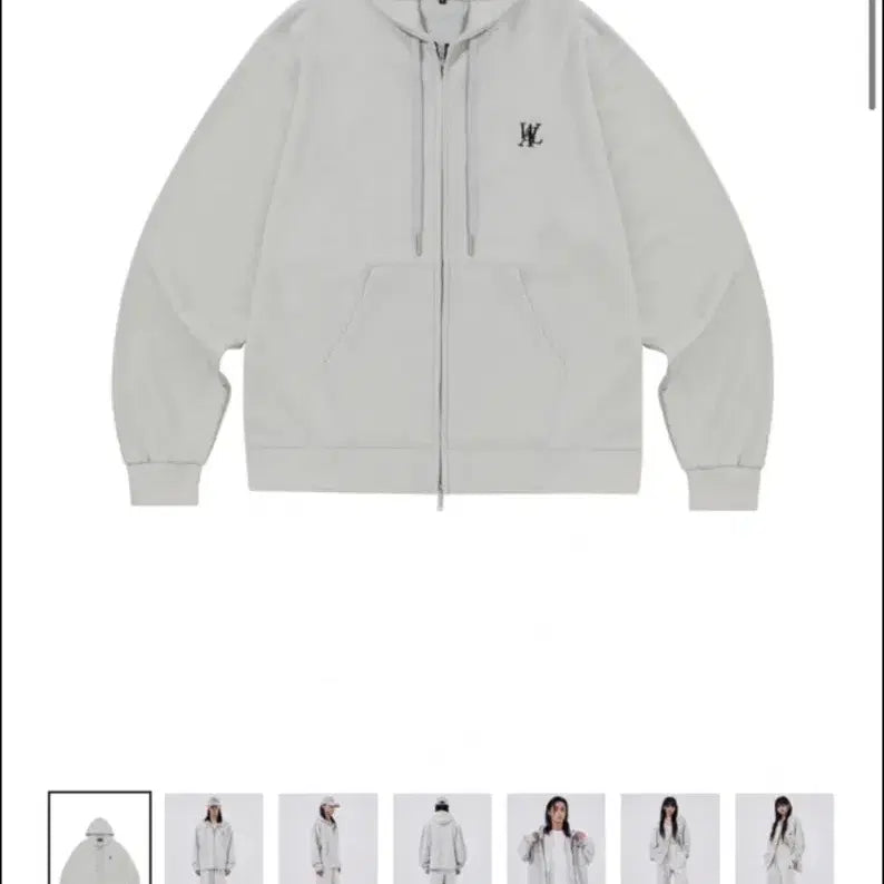 [BUNJANG] W.A.U Hooded Zip-up M / 우알롱 후드집업 m