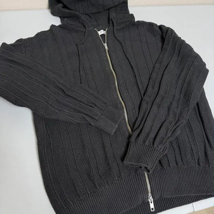 [BUNJANG] Knit Hooded Zip-Up / 니트 후드집업 판매