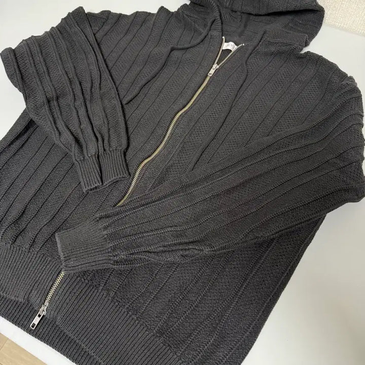 [BUNJANG] Knit Hooded Zip-Up / 니트 후드집업 판매