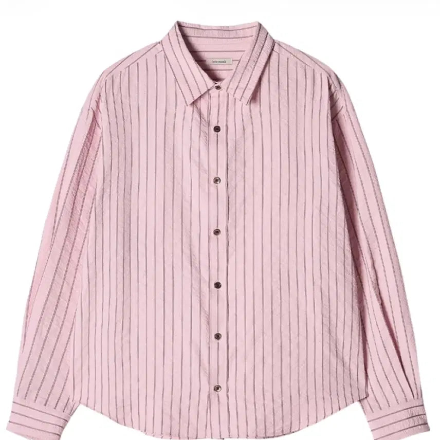 [SOLD OUT] 아비에무아 스트라이프 오버사이즈 핑크 셔츠