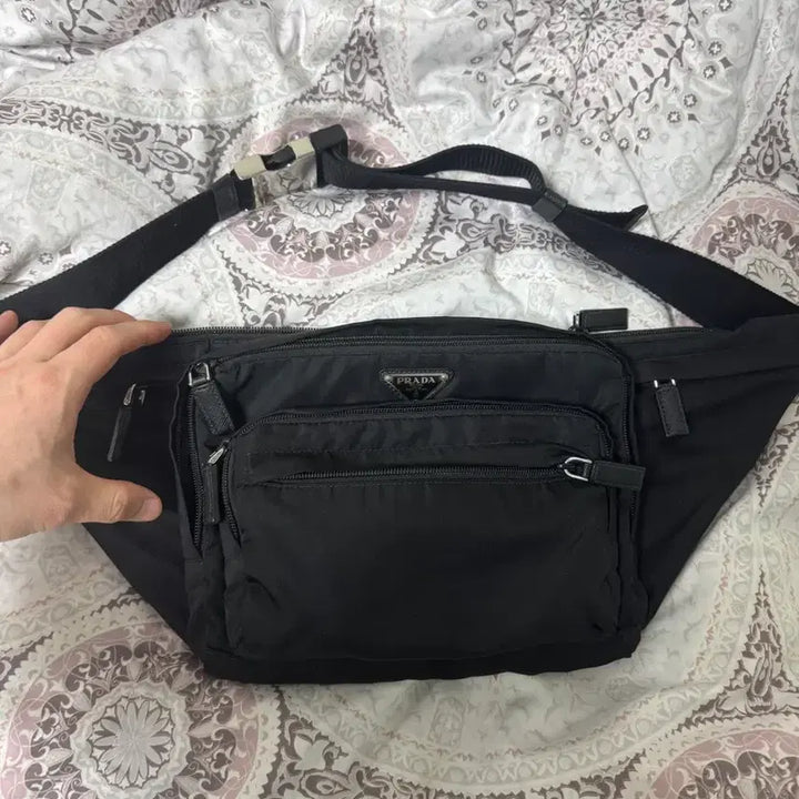 [BUNJANG] Prada Re-Nylon Belt Bag 2VL003 / 정품 프라다 리나일론 벨트백 가방 2VL003