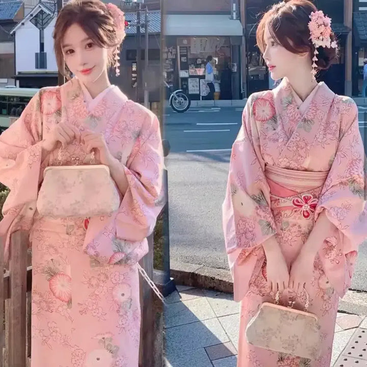 [BUNJANG] Pink Yukata Costume Rental / 졸업사진 기모노 유카타 핑크 분홍색 의상 대여