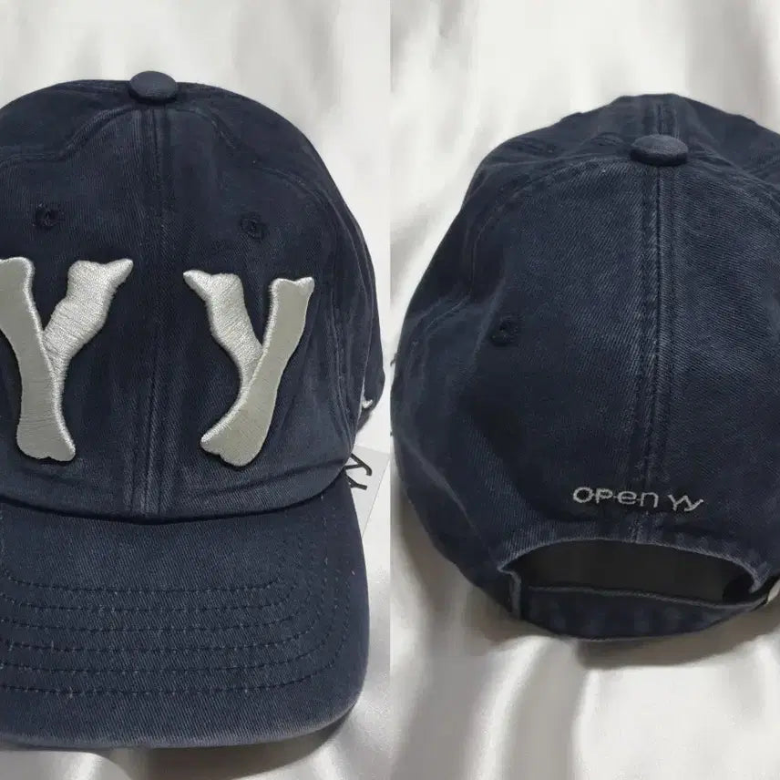 [SOLD OUT] 네이비그레이 오픈와이와이 로고 볼캡 모자
