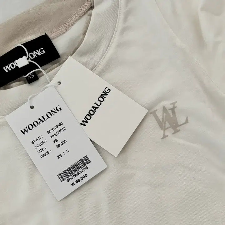 [BUNJANG] W.A.U Signature Layered Long Sleeve White XS / [우알롱] 시그니처 셔링 레이어드 롱 슬리브 화이트 XS