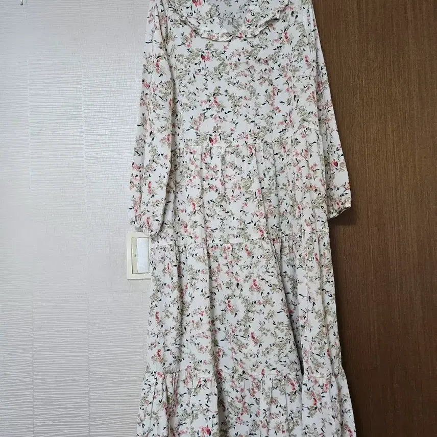 [BUNJANG] Floral Chiffon Long Dress / 플라워 롱 원피스 꽃무늬 쉬폰
