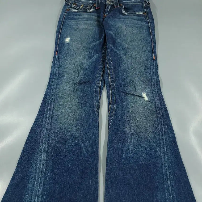 [BUNJANG] True Religion 503 Detroit Y2K Low-Rise Bootcut Jeans / 트루릴리전 503 진청워싱 디트로이드 Y2K 로우라이즈 부츠컷 청바지 데