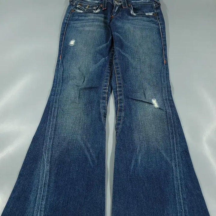 [BUNJANG] True Religion 503 Detroit Y2K Low-Rise Bootcut Jeans / 트루릴리전 503 진청워싱 디트로이드 Y2K 로우라이즈 부츠컷 청바지 데