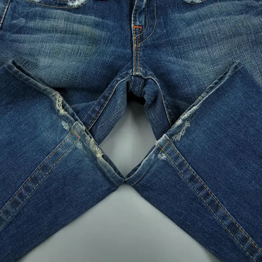 [BUNJANG] True Religion 503 Detroit Y2K Low-Rise Bootcut Jeans / 트루릴리전 503 진청워싱 디트로이드 Y2K 로우라이즈 부츠컷 청바지 데