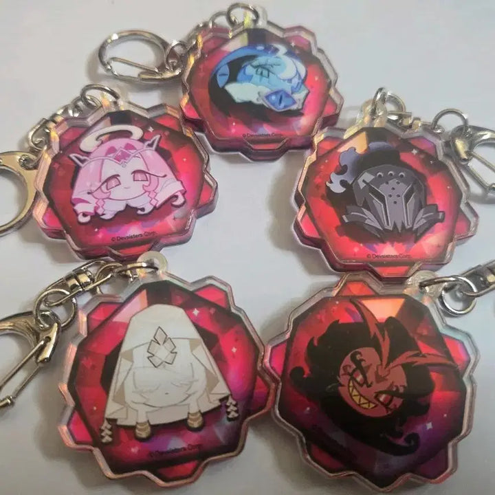 [BUNJANG] Cookie Run Kingdom Beast Shadow Milk Cookie Keyring Bundle / 쿠키런 킹덤 비스트 쉐도우 밀크 포함 영혼석 키링 일괄