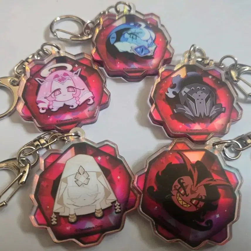 [BUNJANG] Cookie Run Kingdom Beast Shadow Milk Cookie Keyring Bundle / 쿠키런 킹덤 비스트 쉐도우 밀크 포함 영혼석 키링 일괄