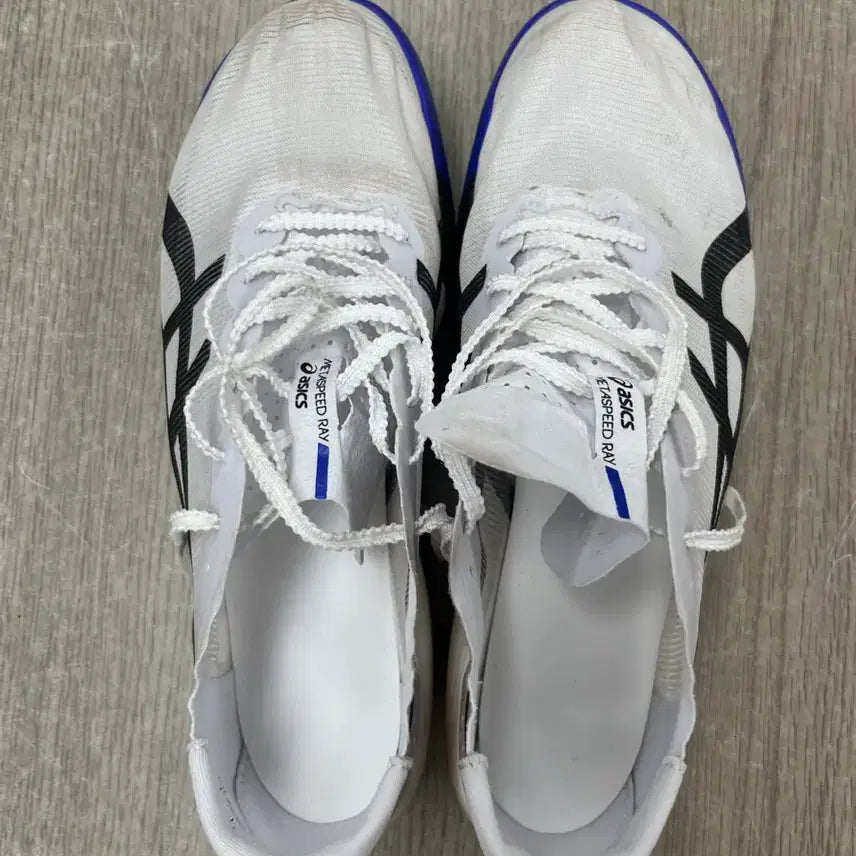 [BUNJANG] Asics Metaspeed Ray White/Cobalt Burst Running Shoes / 아식스 메타스피드 레이 화이트/코발트 버스트