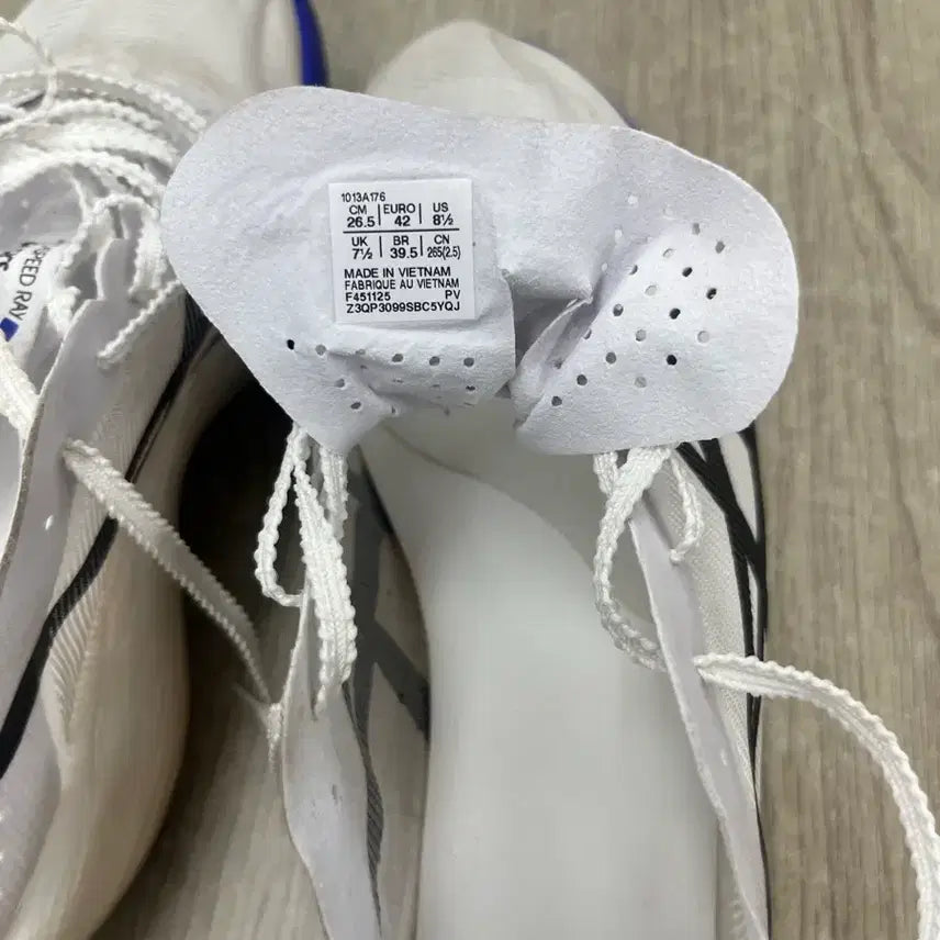 [BUNJANG] Asics Metaspeed Ray White/Cobalt Burst Running Shoes / 아식스 메타스피드 레이 화이트/코발트 버스트