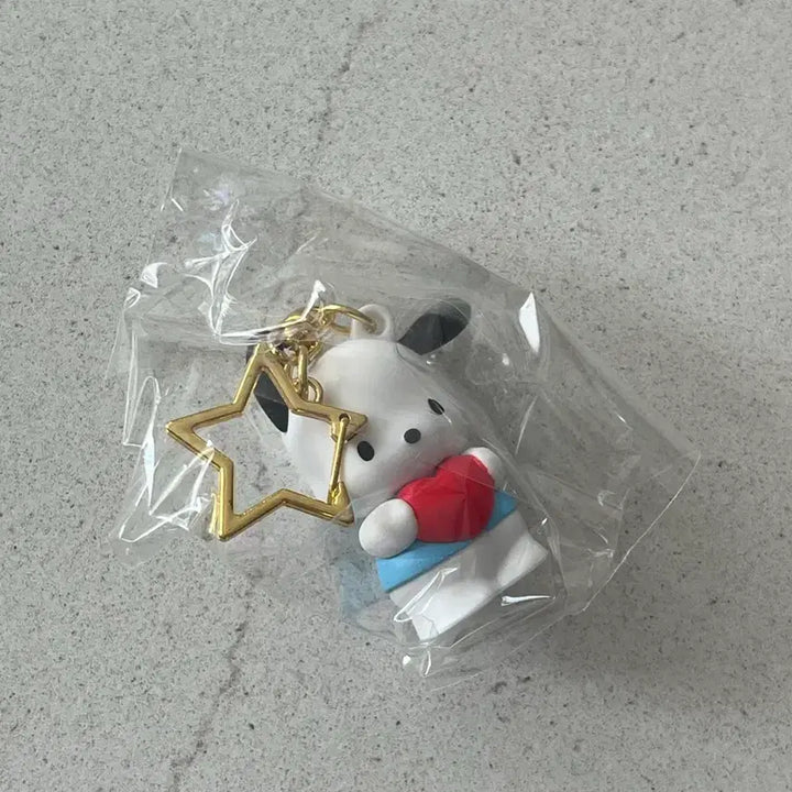 [BUNJANG] Sanrio Pochacco Heart Keyring / 포차코 큐티 키링 하트 포챠코