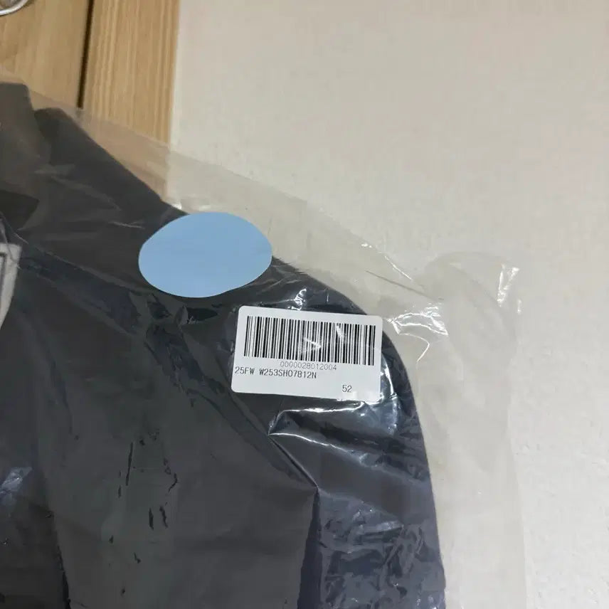 [BUNJANG] Wooyoungmi Cotton Back Logo Shirt Navy / [52] 25F/W 우영미 코튼 백로고 셔츠 네이비 새상품
