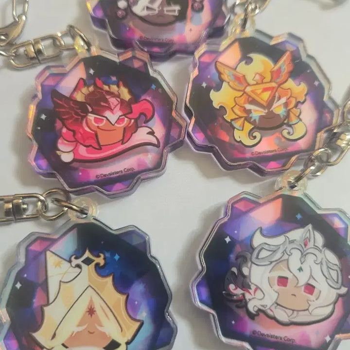 [BUNJANG] Cookie Run Kingdom Pure Vanilla Soulstone Keyring Bundle / 쿠키런 킹덤 에인션트 퓨어바닐라 포함 영혼석 키링 일괄