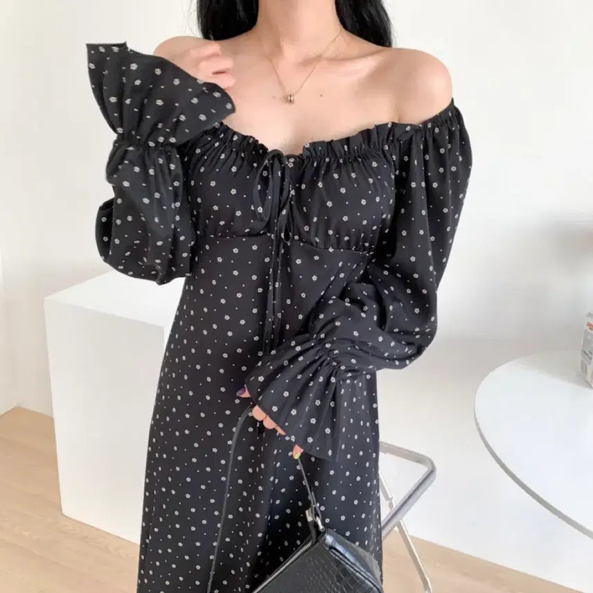 [BUNJANG] Daisy Long Dress Navy / 데이지 롱 원피스 네이비