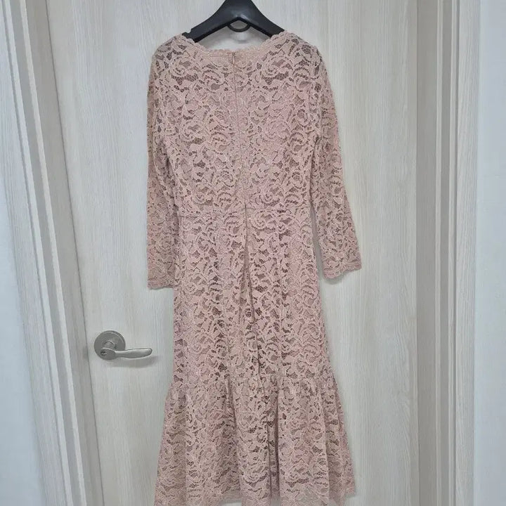[BUNJANG] Misha Square Neck Lace Dress / 미샤 스퀘어넥 인디핑크 레이스원피스