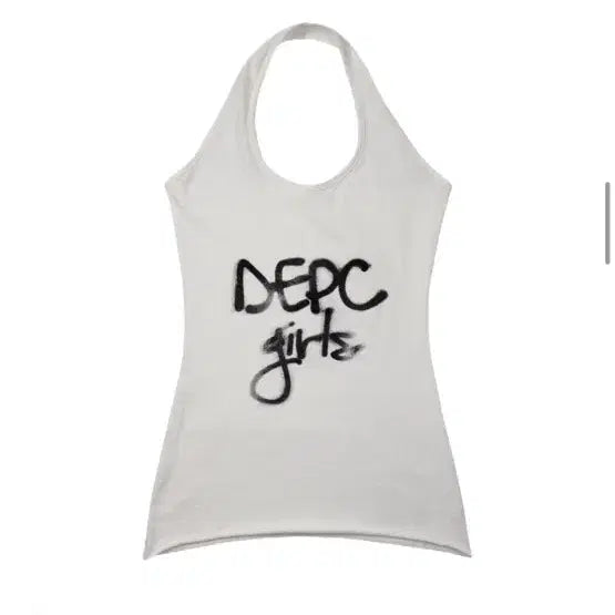[BUNJANG] Depk Logo Halter Top / 뎁크 로고 홀터 탑