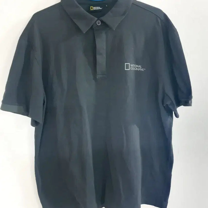 [BUNJANG] National Geographic Charcoal Color T-Shirt Size 100 / 내셔널지오그래픽 카라티