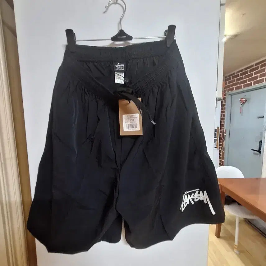 [BUNJANG] Stussy Black Water Shorts / 정품 스투시 블랙 반바지 워터 쇼츠 새상품 택
