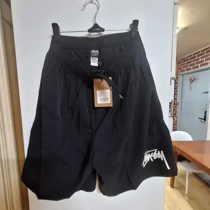 [BUNJANG] Stussy Black Water Shorts / 정품 스투시 블랙 반바지 워터 쇼츠 새상품 택