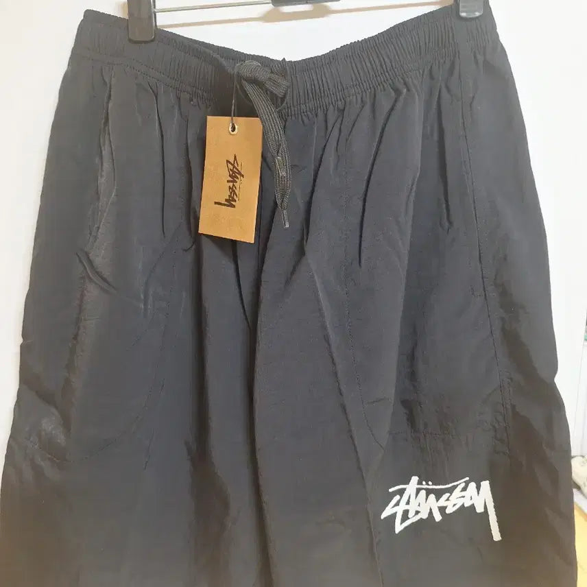 [BUNJANG] Stussy Black Water Shorts / 정품 스투시 블랙 반바지 워터 쇼츠 새상품 택