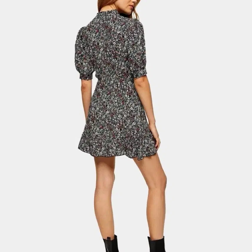 [BUNJANG] Topshop Floral Puff Sleeve Summer Dress / topshop탑샵 퍼프 플라워 드레스 여름원피스